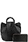 2 IN 1 STYLISH CROC PRINT SATCHEL