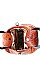 2 IN 1 STYLISH CROC PRINT SATCHEL