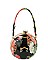 Ethnic Flower Print Ball-Shaped Satchel - Shoulder Bag