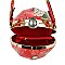 Ethnic Flower Print Ball-Shaped Satchel - Shoulder Bag