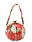 Ethnic Flower Print Ball-Shaped Satchel - Shoulder Bag