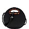 ROUND LEOPARD HANDLE SATCHEL
