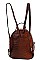 2 IN 1 CROCO TEXTURED BACKPACK WITH WALLET