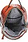 2 IN 1 CROCO TEXTURED BACKPACK WITH WALLET
