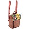 Medium Snake Print Convertible Backpack Shoulder Bag