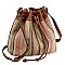 Drawstring Bucket Crossbody Bag Satchel