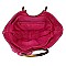 3D Flower Bamboo Round Handle Satchel