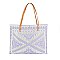 EVERY DAY KNITTED TEXTURED CROCHET TOTE BAG