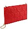 Heart Embossed Print Chain Link Crossbody Bag