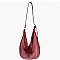 Rhinestone Covered Nylon Shoulder Bag Hobo