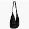 Rhinestone Covered Nylon Shoulder Bag Hobo