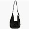 Rhinestone Covered Nylon Shoulder Bag Hobo