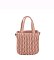 Puffy Chevron Quilted Tote Satchel