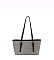 Straw Stripe Beach Tote Bag