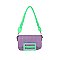 Candy Colorblock Flap Crossbody Bag