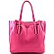 Alluring Contrasting Color Tote with Matching Wallet