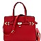 Padlock Accent Oversize Structured Satchel SET MH-LI6982W