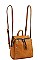 DESIGNER TRENDY RING STUDDED CONVERTIBLE BACKPACK
