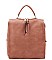 PLAIN TEXTURED SHOULDER BACKPACK
