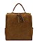 PLAIN TEXTURED SHOULDER BACKPACK