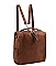 PLAIN TEXTURED SHOULDER BACKPACK