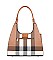 Plaid Checker 2 in-1 Tote Set