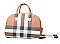 Plaid Rolling Travel Duffle Bag - Weekender Bag