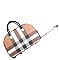 Plaid Rolling Travel Duffle Bag - Weekender Bag