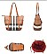 2 IN-1  Monogram Plaid Tote Bag + Crossbody