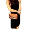 RECTANGULAR SNAKE PRINT FANNY PACK