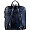 STRUCTURED OSTRICH EMBOSSED BACKPACK