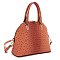 Ostrich Print Satchel