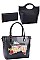 NICOLE LEE STUDDED 3 IN 1 CUTE TIARA PRINT SATCHEL
