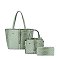 Ostrich Croc 3-in-1 Shopper Set