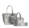 Ostrich Croc Front Pocket 3-in-1 Shopper Set