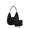 Laser Cut Print 2-in-1 Shoulder Bag Hobo