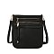 Fashion Zip Pocket Crossbody Bag