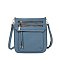 Fashion Zip Pocket Crossbody Bag