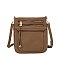 Fashion Zip Pocket Crossbody Bag
