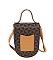 Fashion Monogram Top Flap Crossbody Bag Cell Phone Purse