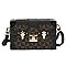 Trendy Monogram Boxy Crossbody Satchel