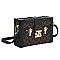 Trendy Monogram Boxy Crossbody Satchel