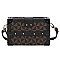 Trendy Monogram Boxy Crossbody Satchel