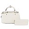 Embossed Monogram 2-in-1 Satchel