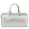 Embossed Monogram Duffle Overnight Bag