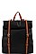 TRENDY TEXTURED PU LEATHER SACK TYPE FASHION BACKPACK JYLMS-070