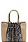 MULTI TONE PHYTON FRONT SATCHEL BAG