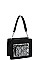 PYTHON PATCH TWO TONE SHOULDER BAG