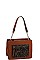 PYTHON PATCH TWO TONE SHOULDER BAG