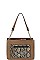 PYTHON PATCH TWO TONE SHOULDER BAG